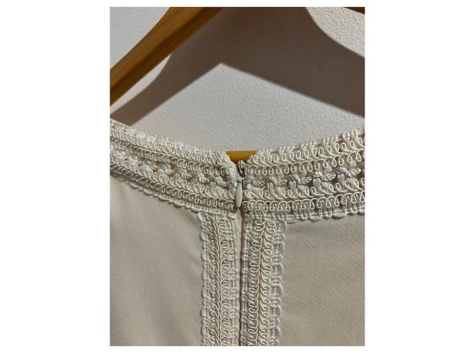 Valentino Garavani Valentino Kleid ecru T.40 Beige - Ansicht 8