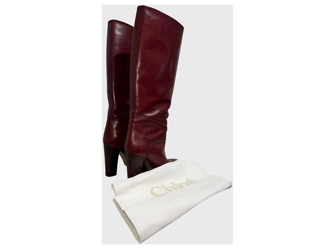 Chloé Stiefel bordeaux T.38 - Ansicht 6