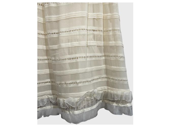Vestido Red Valentino blanco T.M - vista 3