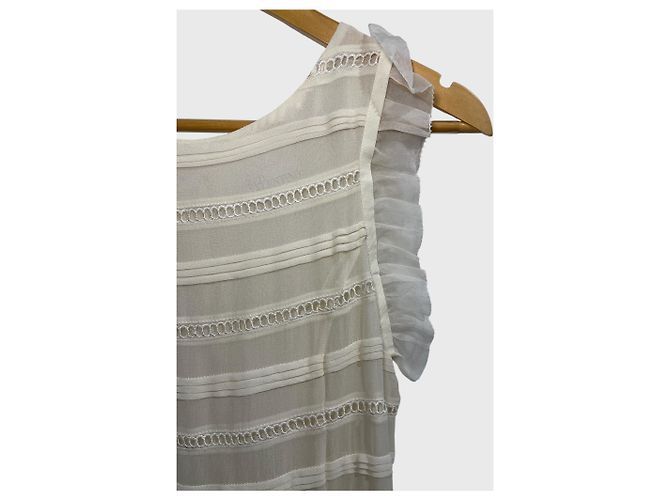 Vestido Red Valentino blanco T.M - vista 4