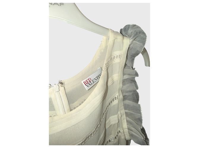 Vestido Red Valentino blanco T.M - vista 5