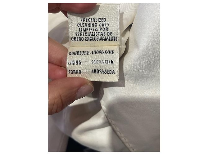Calças Hermès brancas T.38 Branco - vista 5