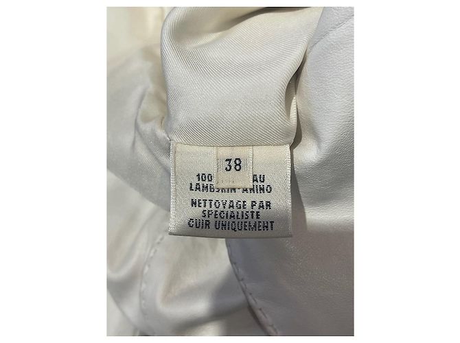 Calças Hermès brancas T.38 Branco - vista 6