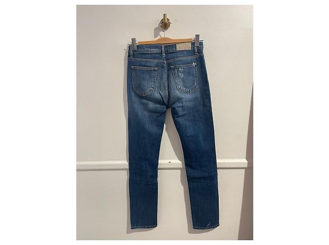 Iro Slim Fit Jeans Blau Baumwolle Größe 24 - Ansicht 3