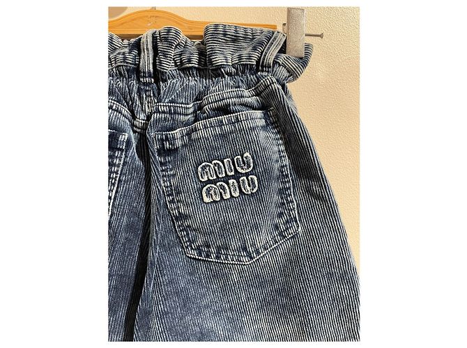 Shorts Miu Miu azul T.36 - vista 2
