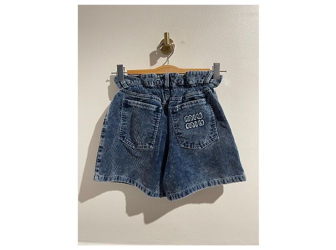 Shorts Miu Miu azul T.36 - vista 4
