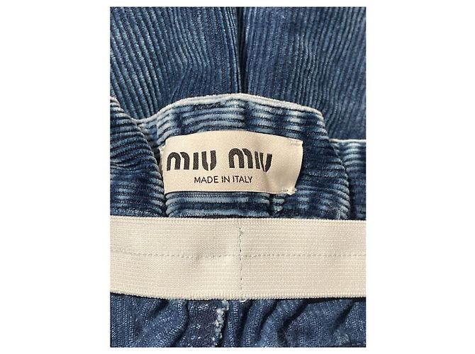 Shorts Miu Miu azul T.36 - vista 5