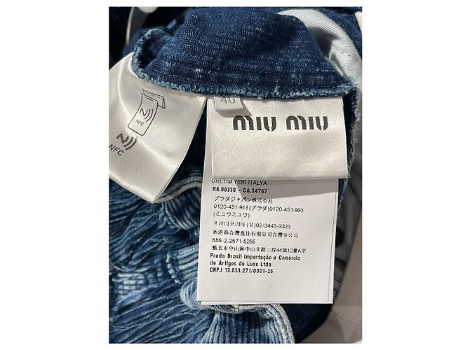 Shorts Miu Miu azul T.36 - vista 6