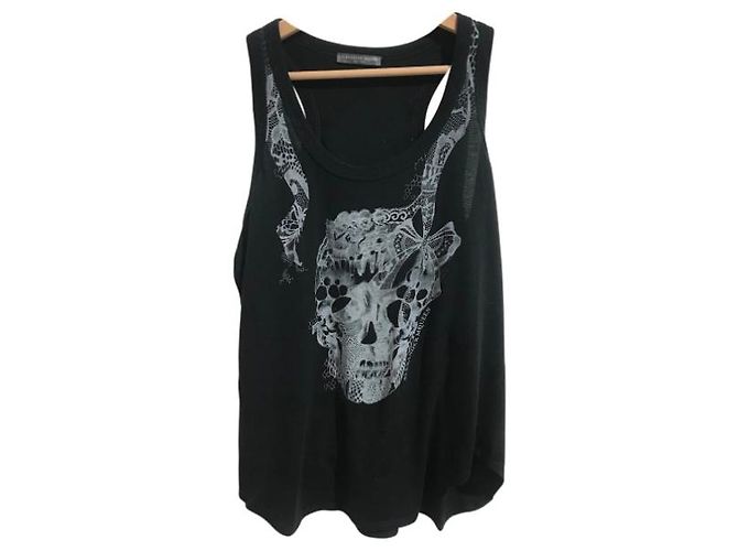 Canotta Alexander McQueen nera T.38 Nero - vista 7