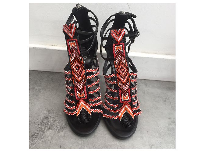 Balmain Sandalen Giuseppe Zanotti T.36 Rot - Ansicht 2