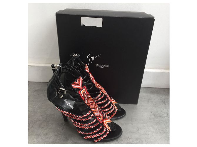 Balmain Sandalen Giuseppe Zanotti T.36 Rot - Ansicht 5