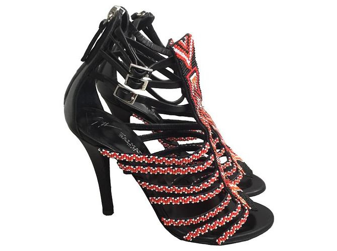 Balmain Sandalen Giuseppe Zanotti T.36 Rot - Ansicht 9