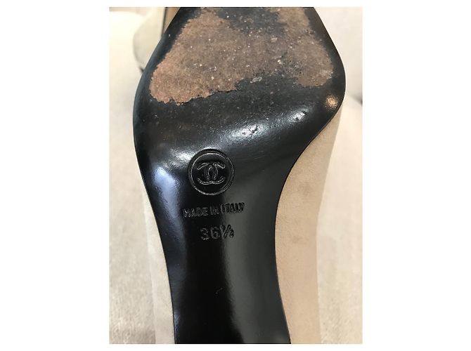 Décolleté Chanel beige T.36,5 - vista 6