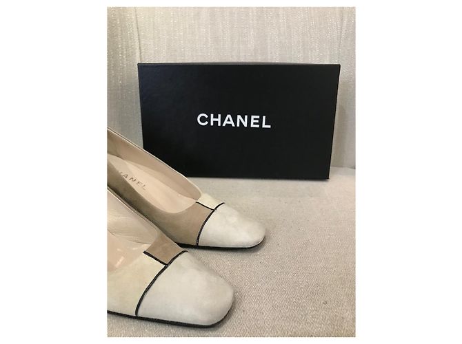 Décolleté Chanel beige T.36,5 - vista 8