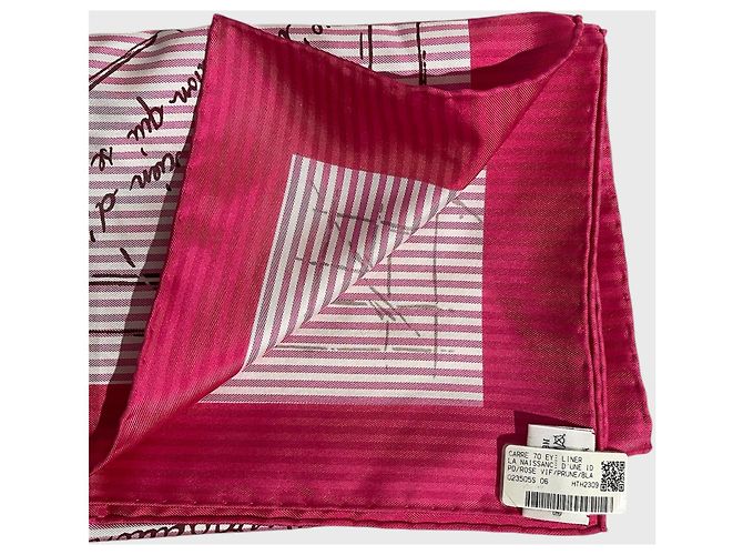 Hermès Pañuelo Hermes Eyliner Rosa - vista 4
