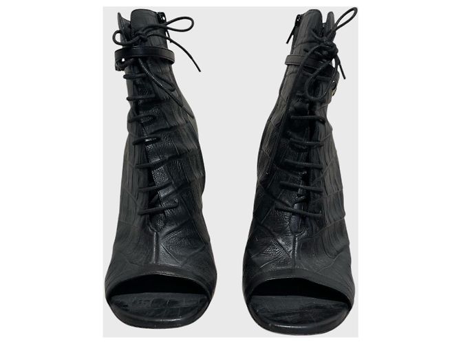 Autre Marque Stivali Saint Laurent neri T.40 Nero - vista 3