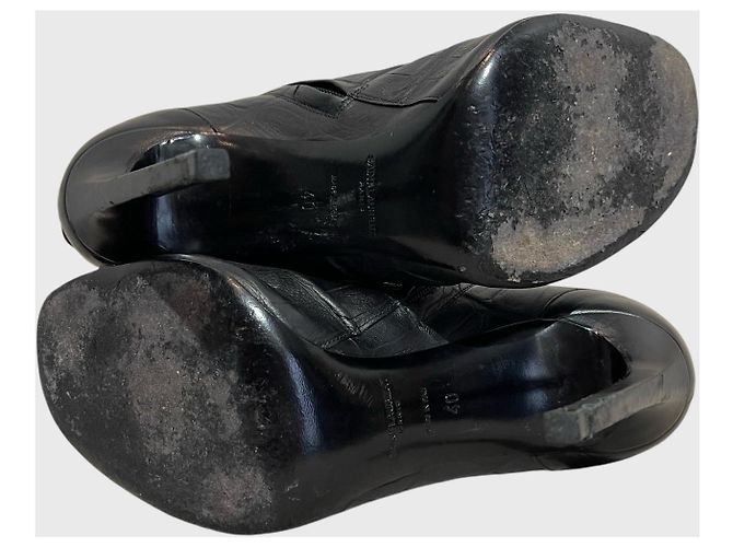 Autre Marque Stivali Saint Laurent neri T.40 Nero - vista 6