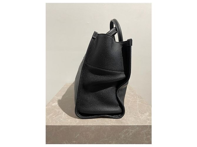 Borsa tote Gucci in pelle nera granulata Nero - vista 2