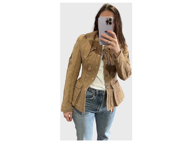 Autre Marque Giacca Christian Dior beige Bar T.34 - vista 9