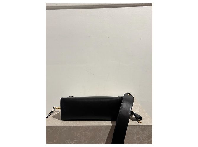 Prada Double Handtasche aus Saffiano Leder Schwarz - Ansicht 7