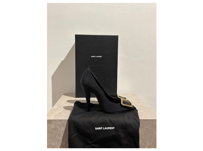 Autre Marque Décolleté Saint Laurent neri T.37 Nero - vista 11