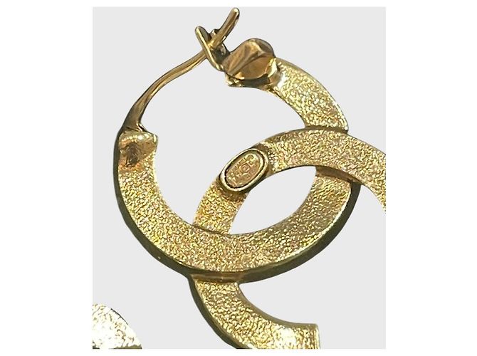 Orecchini Chanel CC neri D'oro - vista 5