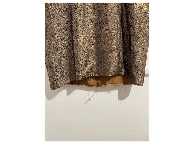 Top Lanvin in seta dorata D'oro - vista 3