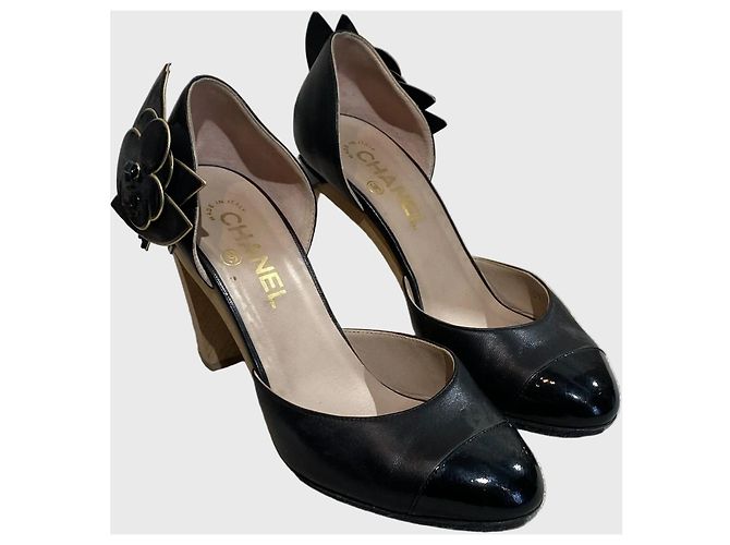 Décolleté Chanel nere T.37,5 Nero - vista 2