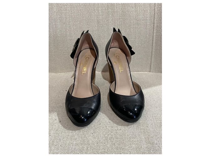 Décolleté Chanel nere T.37,5 Nero - vista 4