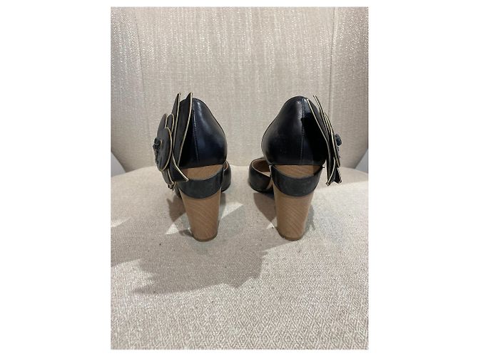 Décolleté Chanel nere T.37,5 Nero - vista 5