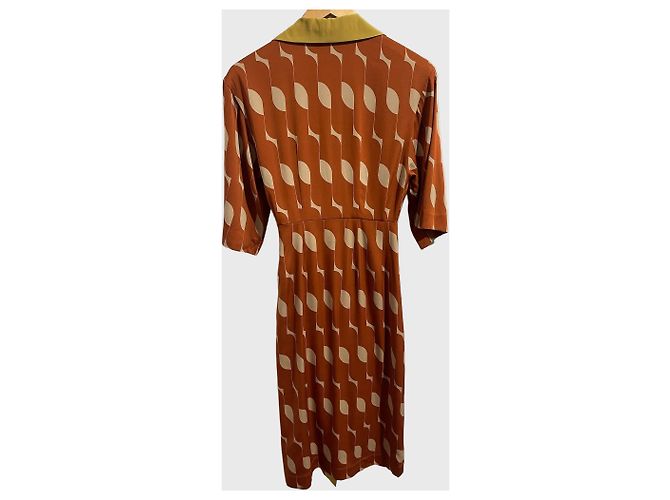 Kleid Dries Van Noten T.34 Orange - Ansicht 5