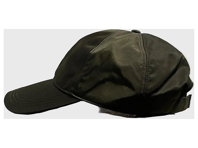 Prada Khaki Nylon Cap - view 3