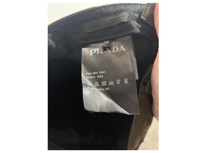 Prada Khaki Nylon Cap - view 8