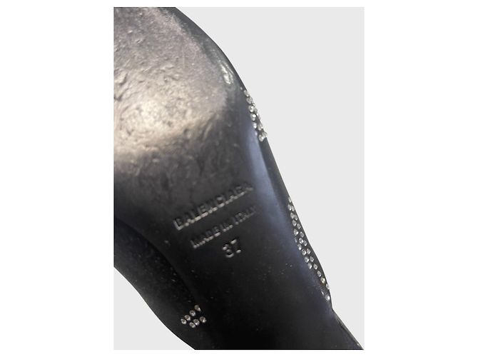 Mules Balenciaga Knife nere T.37 Nero - vista 6
