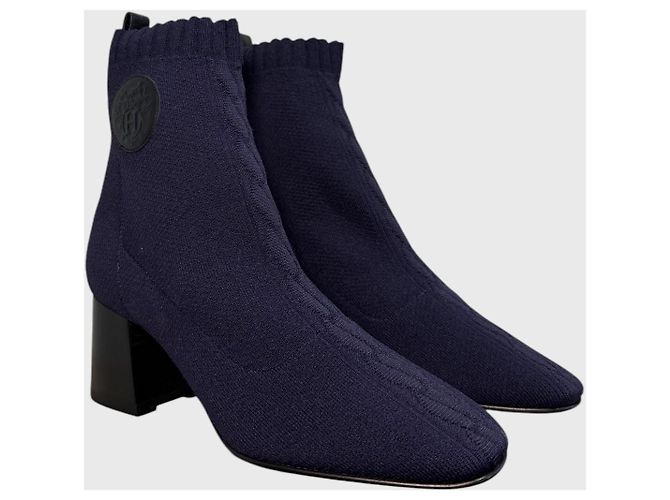 Hermès Jenna 60 Stiefeletten Gr. 36,5 Blau - Ansicht 2