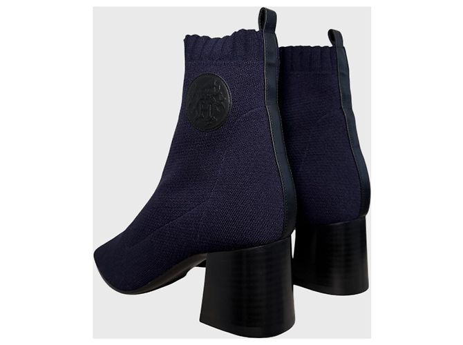 Hermès Jenna 60 Stiefeletten Gr. 36,5 Blau - Ansicht 4