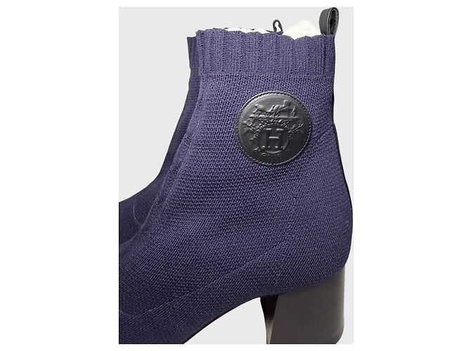 Hermès Jenna 60 Stiefeletten Gr. 36,5 Blau - Ansicht 6