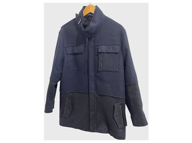 Cappotto Lanvin blu navy T.52 - vista 2