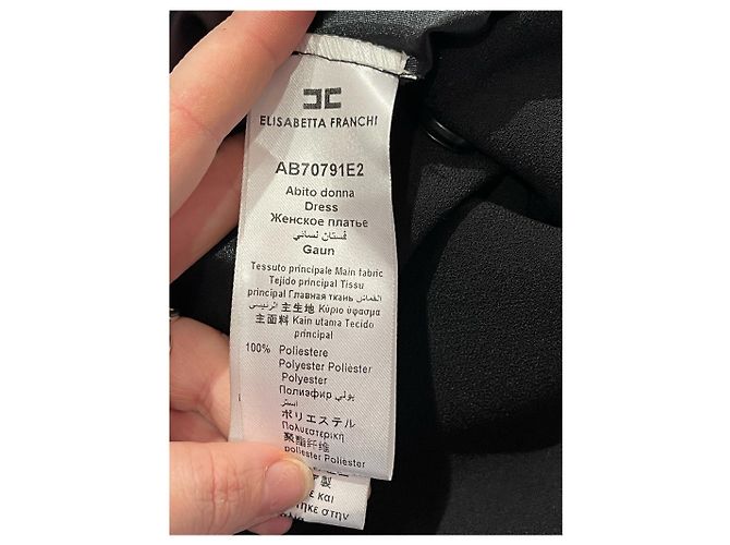 Elisabetta Franchi Kleid schwarz T.XS - Ansicht 5