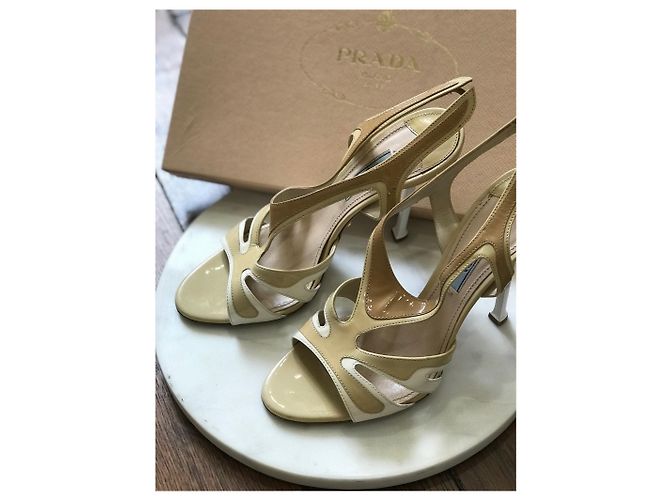 Sandalias Prada beige T.37,5 - vista 7