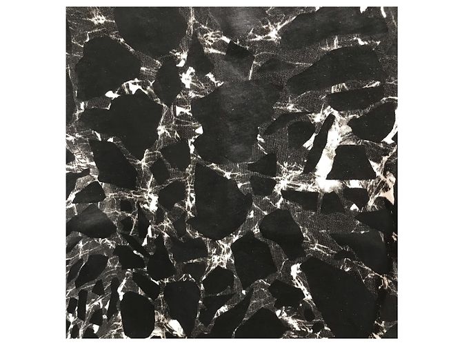 Camiseta de tirantes Balenciaga de algodón negro con estampado de mármol M - vista 3