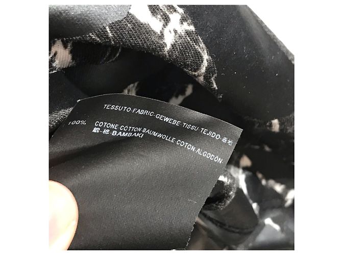 Camiseta de tirantes Balenciaga de algodón negro con estampado de mármol M - vista 6