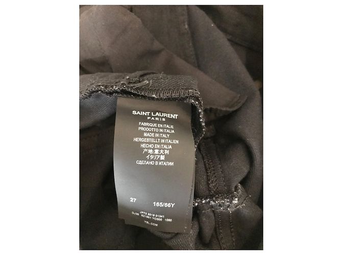 Autre Marque Bermuda Saint Laurent en jeans T.27 Negro - vista 7