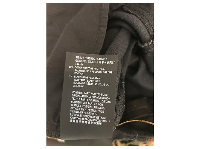 Autre Marque Bermuda Saint Laurent en jeans T.27 Negro - vista 8