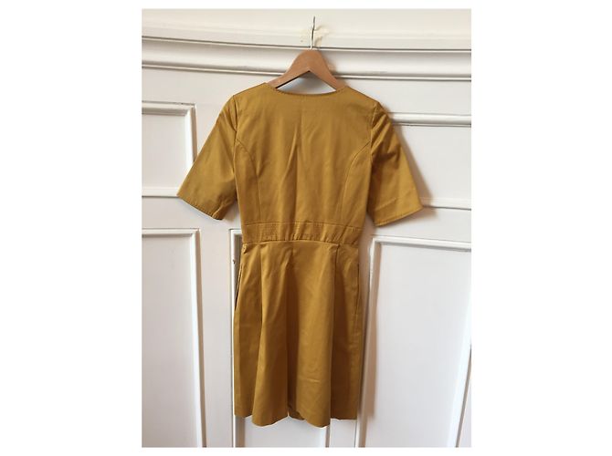 Vestido Dice Kayek de algodón amarillo Talla 38 - vista 2
