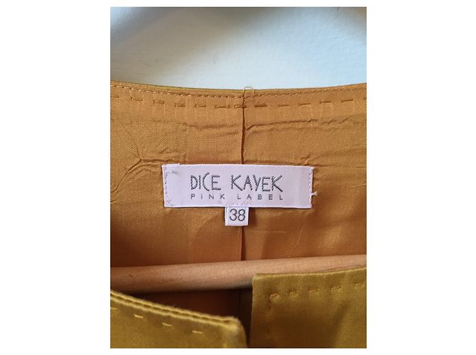 Vestido Dice Kayek de algodón amarillo Talla 38 - vista 4