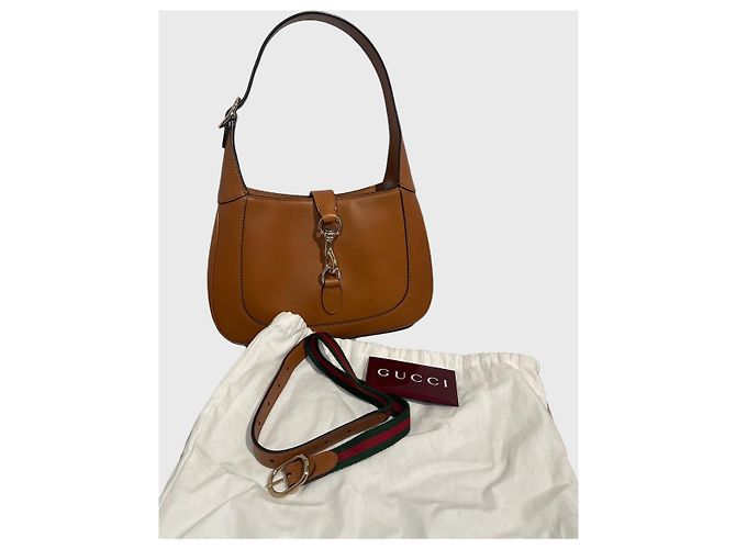 Gucci Borsa Jackie 1961 camel Cammello - vista 8