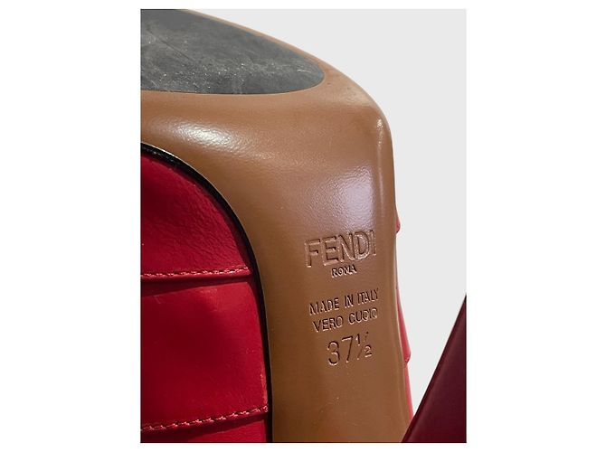 Botines Fendi rojos T.37,5 Roja - vista 6