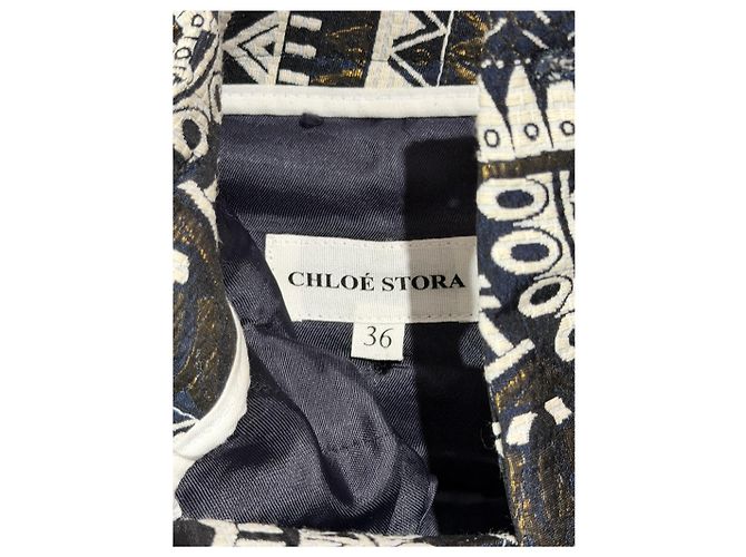 Pantalones Chloé Stora azul marino T.36 - vista 3
