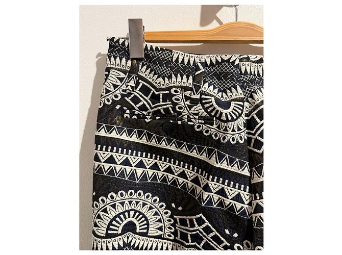 Pantalones Chloé Stora azul marino T.36 - vista 6